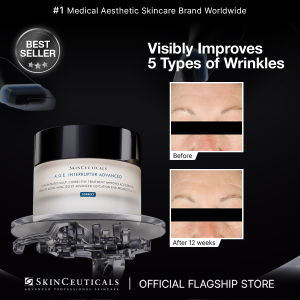 SkinCeuticals A.G.E. Interrupter Advanced Anti-Aging Cream for All Skin Types 48ml - Collagen Boosting Improves Wrinkles & Skin Elasticity