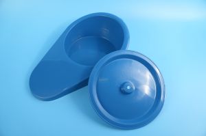 Bô đi tiểu Nữ dụng cụ đi tiểu đại tiện Nữ bô ngồi y tế nhựa PP - Có nắp