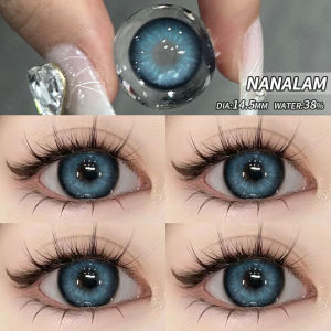 【COD】BUBBLE Soflens Gray Blue Big Eyes 14.5mm Kontak Lensa Normal Softlense Softlens Soflen Murah Lensa Mata