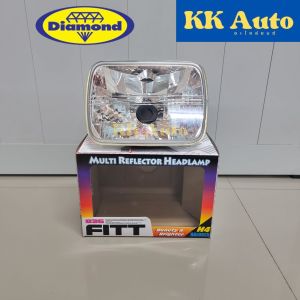 ไฟหน้าเพชร เหลี่ยมใหญ่ สำหรับรุ่นตาลึก นิสสัน อีซูซุ มาสด้า มิตซูบิชิ โตโยต้า หลอด H4 FITT-836