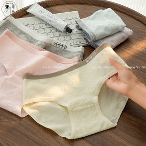 Joe Sir Cotton Panty Set B5G1 6PCS Women Cute Underwear Middle Waist Briefs 7A Antibacterial Crotch Panties