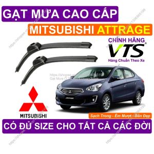 Gạt Mưa Êm Mượt Kính Lái Mitsubishi Attrage Cặp Gạt Mưa Kính Lái Mitsubishi Attrage. Có Đủ Size Cho Các Đời Attrage