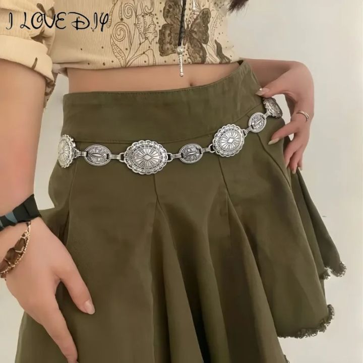 Fashion Bohemia Metal Waist Chain Circle Carved Chain Belt Vintage  Hollowed-out Carved Dress Jewelry Accessory Crop Tops Decoration Waist Belt  Boho Style Crop Top Decoration - Lazada | Lazada PH
