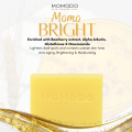 MOMODO Momo Bright Soap for Brightening Anti Aging and Moisturizing with Alpha Arbutin Niacinamide. 