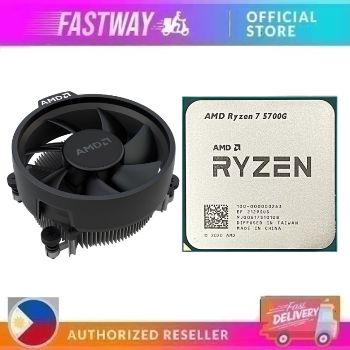 AMD RYZEN 7 5700G OEM /3.8GHZ/8CORE/16THD/16MB/AM4 WITH Wraith Stealth  Cooler | Lazada PH