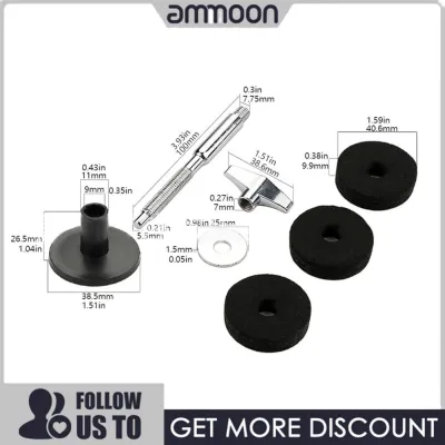 ammoon Cymbal Stacker Mount Cymbal Boom Stand Đơn giản để lắp đặt Hợp kim nhôm chịu mài mòn cho các bộ trống khác nhau