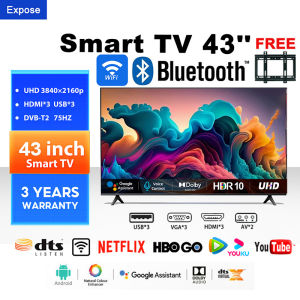 EXPOSE 43 Inch Smart Android TV 32 Inch Frameless 4K UHD Flat screen Smart TV Built in Bluetooth Netflix Digital Televisions Google TV