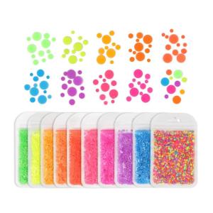 Sáng bóng móng tay móng tay Kim tuyến nghệ thuật Flake móng tay lấp lánh paillette Vòng 3D nhãn dán móng nghệ thuật làm móng tay make up DIY Đề can trang trí