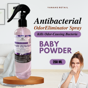 Baby Powder Air Freshener Spray | Antibacterial Room Toilet & Fabric Deodorizer