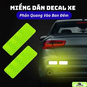 SET 10 MIẾNG DÁN PHẢN QUANG BAN ĐÊM Ô TÔ XE MÁY - MIẾNG DÁN CẢNH BÁO AN TOÀN CHO XE HƠI