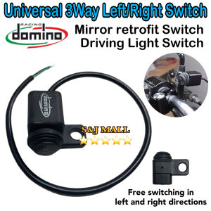 Domino Mini Driving Light Switch Rear View Mirror Installation Universal 3 Way Push On Off On Left/Right Retrofit Switch