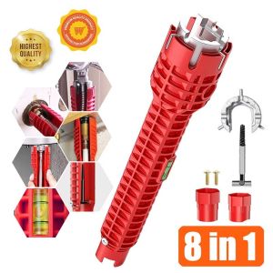 8 in1 Faucet and Sink Installer Faucet & Sink Install Tool Kitchen and Bathroom Tools Alat Pemasang Paip Sinki Plumbing Pemasang Faucet dan Sinki Faucet & Sinki Memasang Alat Alat Dapur dan Bilik Mandi 八合一扳手水龙头卫浴扳手新安装工具