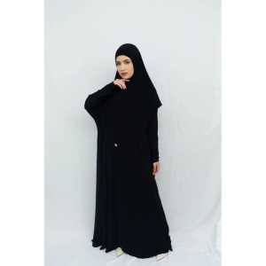 ABAYA ONE  SET KERUDUNG + CIPUT TERBARU