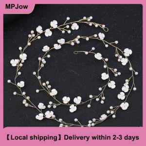 【Local shipping】 Headbands Wedding Hair Accessories Handmade Floral Rhinestone Hair Ornament For Bride Girls