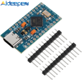 Aideepen Pro Micro Series Pro Micro ATMEGA32U4 5V เมนบอร์ด16M Crystal Oscillator อินเทอร์เฟซ Type-C พร้อมหมุดแถวรองรับ Arduino IDE V1.0.1. 