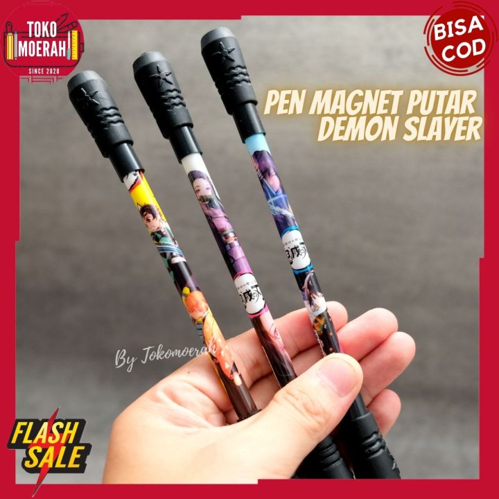 PULPEN MAGNET PUTAR DEMON SLAYER PEN DEMON SLAYER LUCU UNIK MURAH PEN UNIK LUCU DEMON SLAYER PULPEN MAGNET PUTAR DEMON SLAYER NICIRIN TANJIRO COD
