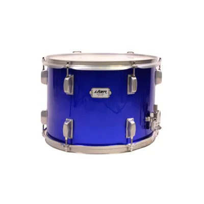 Lazer PT-2000L-LC-BL 14-inch Parade Tenor Drum | 12-Lug Configuration High-Quality Shell Lightweight (12 lbs) | Durable & Portable for Marching Bands | Includes Mallet Strap & Drum Key