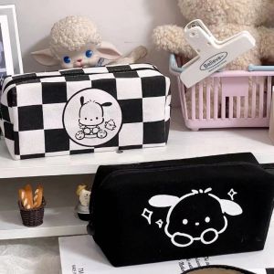 New Kawaii Sanrio Pencil Case Kuromi Pochacco Cute Cartoon Large Capacity Student Pencil Bag Student School Supplies