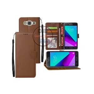 Casing Dompet Untuk Samsung Galaxy J2 Prime Case  Flip Cover Leather Premium Sarung Buku Hp