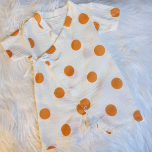 Benebaby  ชุดผ้ามัสลินทอย่น ชุดเด็กแรกเกิด ชุดเด็กทารก  ชุดทรงซามูไร หมวก ถุงมือ ถุงเท้า