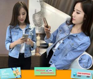 Godwin Collection Jaket Ayla / jaket wanita / jaket denim kekinian / jaket jeans / jaket denim / jaket jeans wanita / jaket denim jeans wanita oversize / jaket jeans cewek / jaket jeans murah / jaket cewek / fashion wanita / outerwear /