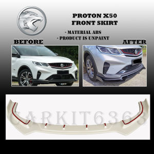 PROTON X50 FRONT SKIRT V-LIP ORIGINAL SKIRT BODYKIT (MATERIAL ABS)
