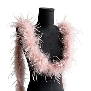 INNEED Multicolor Imitation Long Hair Strips 8cm Width Fluffy Artificial Fur Ribbon Decoration Plush Texture Feather Shawl DIY Accessories