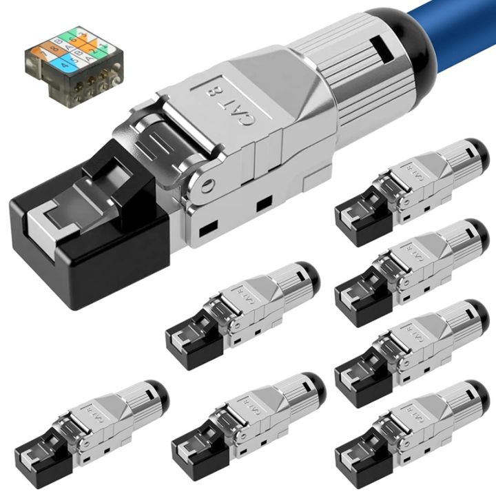 Type Lan Connector R 【Latest model】For Rigid LAN Cable Installation Network Connector, 10 ...