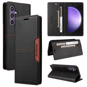 Luxury case For Samsung Galaxy S25 S24 S23 S24 S23 S22 S21 S20 FE Plus Ultra S10 Plus Retro Book Magnetic Wallet Soft Leather Flip Stand Cover