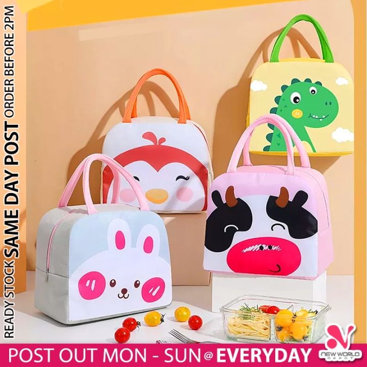 𝗢𝗫𝗙𝗢𝗥𝗗 𝗖𝗟𝗢𝗧𝗛 》Insulated Thermal Cartoon Bento Lunch Box Bag Picnic ...