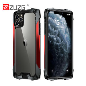 ZUZG Heavy Duty Protection Doom Armor Airbag Anti-Drop Protective Case for IPhone 11 IPhone 12 Pro Max 13 Pro 13 Pro Max TPU Soft Glue Shockproof Cover