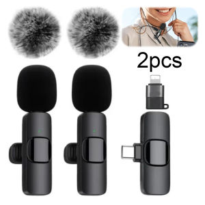[Uetech]Wireless Lavalier Microphone with Noise Reduction Dual Function Portable Audio Recorder for Vlogging and Live Streaming