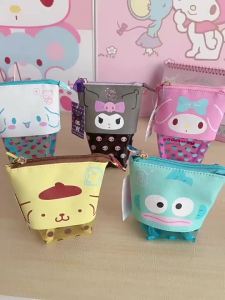 Cartoon Cute Kuromi My Melody Creative Stationery Adorable Fun PT Expandable Pencil Case Campus Storage Bag