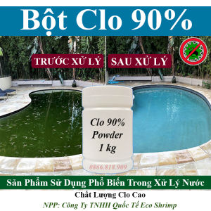 Lon 1 Kg Chlorine Bột Xử Lý Làm Sạch Nước Hồ Bơi