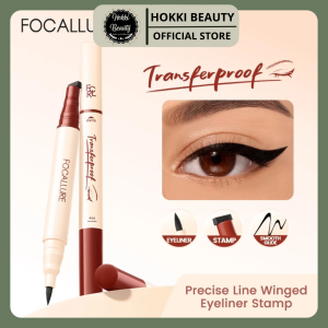 FOCALLURE (FA-E28) 2-in-1 Eyeliner Stamp Waterproof Precise Line Winged Black