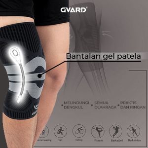 GVARD Silicone Knee Protector. Pelindung Lutut Silicone Perlengkapan Fitness .Deker Lutut Gym Lari Olahraga