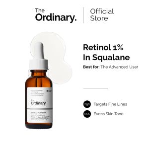 The Ordinary Retinol 1% in Squalane 30ml | High Strength Anti-Aging Serum for Deep Wrinkles | Advanced Collagen Boost & Skin Texture Refining