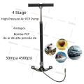 POMPA BARRACUDA 4 STAGE STAINLES STEEL MANOMETER 6000 PSI/ POMPA MURAH 4500 PSI STAINLESS STEEL  hand pump pompa sniper 6000 psi promo selang pompa  lengkap. 