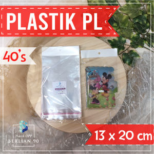 Plastik Display 13x20 Cm Tebal 40 mic isi 100 lembar / Plastik Perlize /Plastik Gantung Untuk Kemasan Aksesoris & Snack