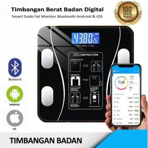 Timbangan Badan Fat Monitor Digital Scale With Bluetooth App Smart Scale / timbangan badan murah