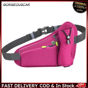 Sports Belt Bag Reflective Hydration Belt Pack Large Capacity Water Bottle Holder Bag Multifunction for Hiking Walking