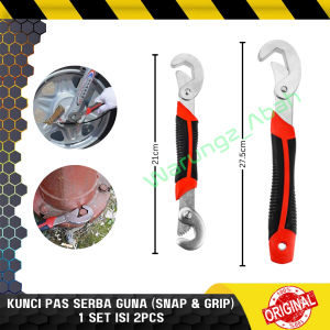 ALAT PERKAKAS KUNCI PAS RING INGGRIS SERBA GUNA SERBAGUNA SERBABISA SNAP N GRIP ADJUSTABLE UNIVERSAL MAGIC WRENCH ALLSIZE TOOLS SET BUKA BAUT MUR KRAN PIPA KERAN SEMUA UKURAN UNIVERSAL MULTIFUNGSI PRAKTIS EFISIEN KUAT MURAH 2PCS 2 PCS BUAH