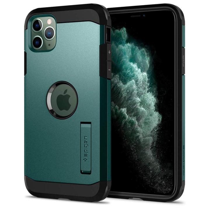 Spigen iPhone 11 Pro Max Case Tough Armor XP Midnight Green Extra