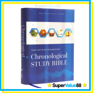 NIV / NKJV Chronological Study Bible (Hardcover) - Full-Color Pages Comfort Print Maps Detailed Notes New International Version for Men & Women