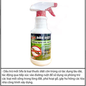 Dung Dịch Xịt Diệt Mối Mọt Tận Gốc SIFA 500ml Mẫu Mới Nguồn Gốc Thảo Mộc Diệt Chống Mối Mọt Gỗ Tủ Bếp Sàn Gỗ Đồ Gia Dụng