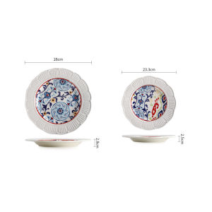 ชุดชุดดินเนอร์เซรามิก OMK Ruyi 9นิ้ว11นิ้ว