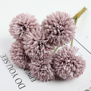 Artificial Flower Dandelion Table Tennis Chrysanthemum Bouquet Fake Flower Arrangement Home Decoration Ornament