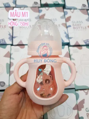 BÌNH SỮA THUỶ TINH YOUEN CHỐNG SẶC- CHỐNG BỂ VỠ- CHỐNG ĐẦY HƠI CHO BÉ