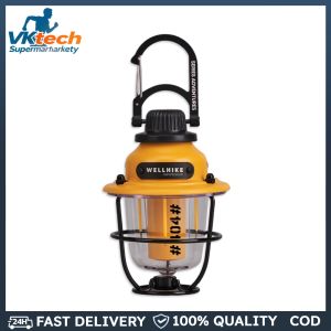 LED Camping Tent Light Stepless Dimming Vintage Outdoor Lantern for Hiking and Fishing