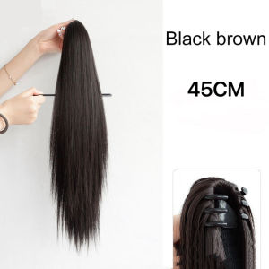 【COD&Spot goods】Wig Princess 60cm Fashion Women Long Curly Claw Ponytail Synthetic Hair Extensions Straight Hair Pony Tail Hairpiece Wigs